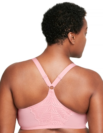 Glamorise Plus Size Front-Close T-Back WonderWire 1246