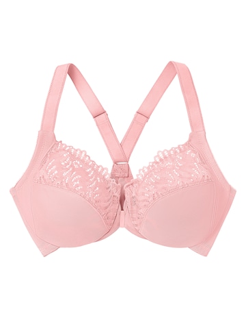 Glamorise Plus Size Front-Close T-Back WonderWire 1246