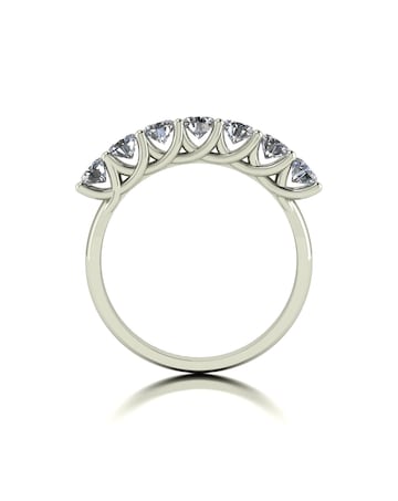 Moissanite 9ct White Gold 1ct total Eternity Ring