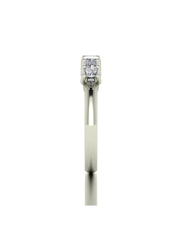 Moissanite 9ct White Gold 0.85ct total Eternity Ring