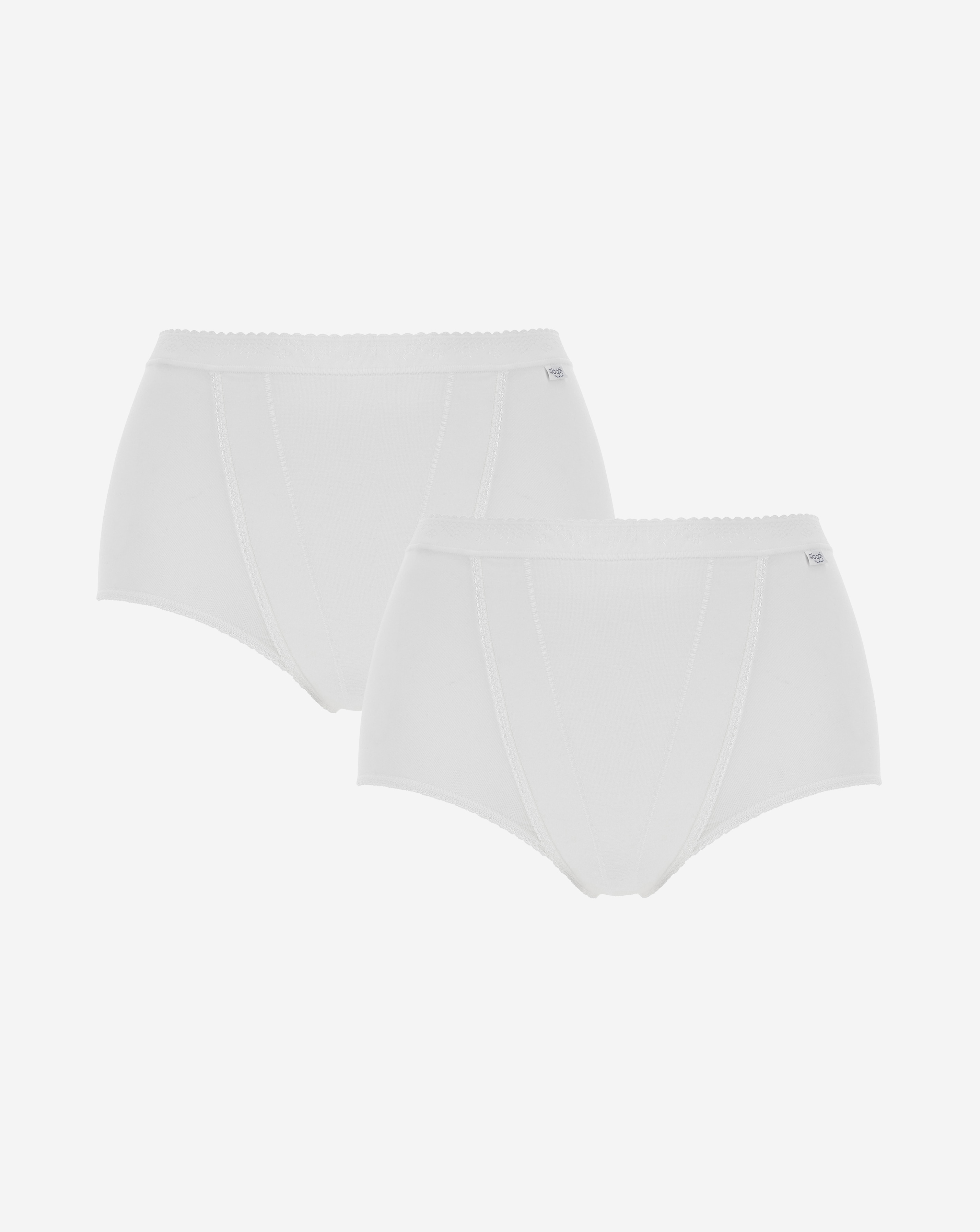 Sloggi 2Pk Control Maxi Knicker Blk, Wht