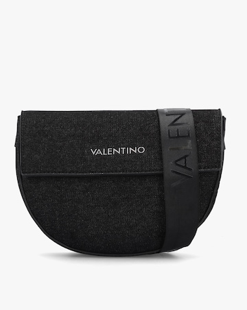 Valentino Bags Bigs Denim Black Satchel Bag