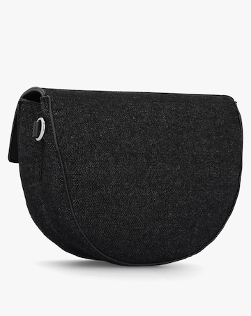 Valentino Bags Bigs Denim Black Satchel Bag