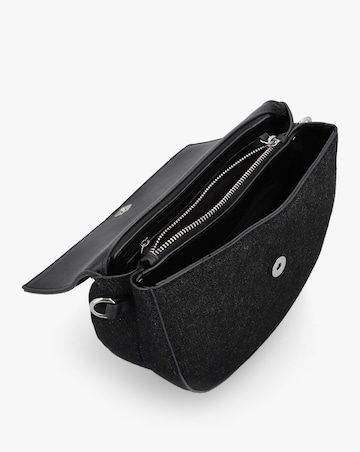 Valentino Bags Bigs Denim Black Satchel Bag