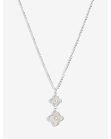 Jon Richard Silver Plated And Mother Of Pearl Clover Pendant