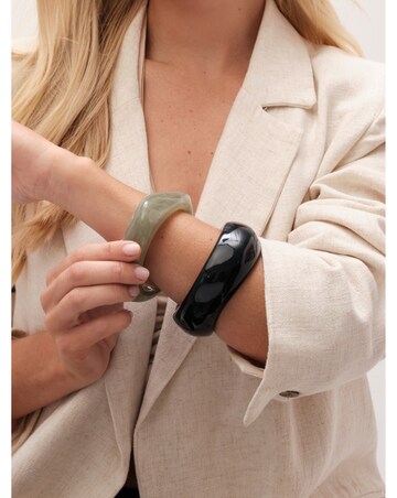 Mood Blue Resin Statement Stacker Bracelet