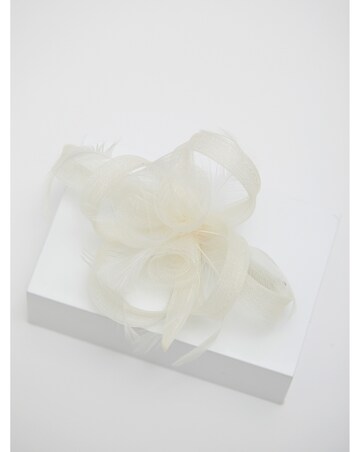Jon Richard Ivory Small Feather Fascinator Clip