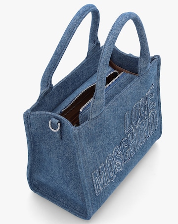 Love Moschino Denim Blue Tote Bag