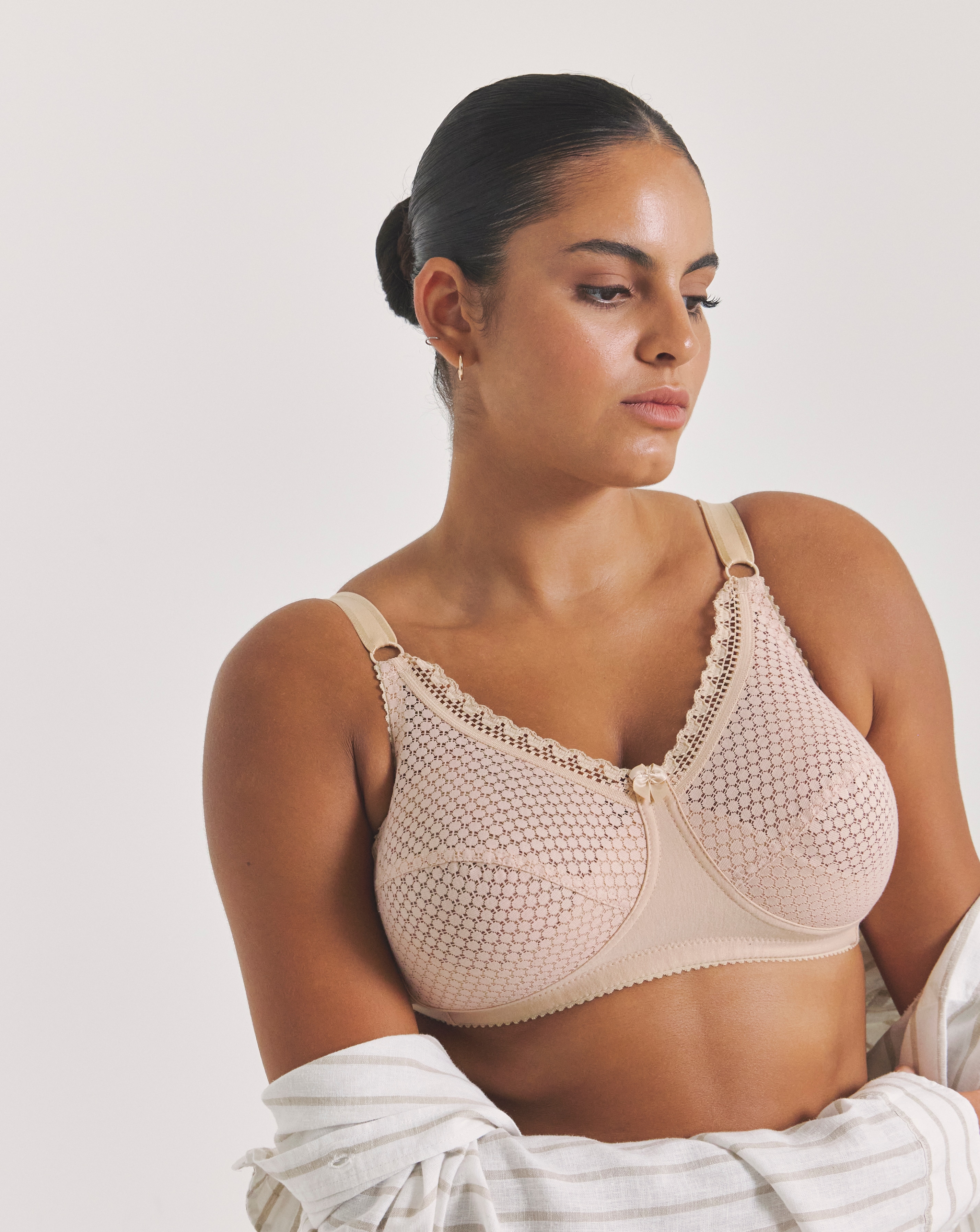 Miss Mary Cotton Dots Bra Skintone