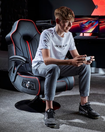 X Rocker Torque 2.1 Stereo Audio Gaming Chair with Vibration - Black / Red