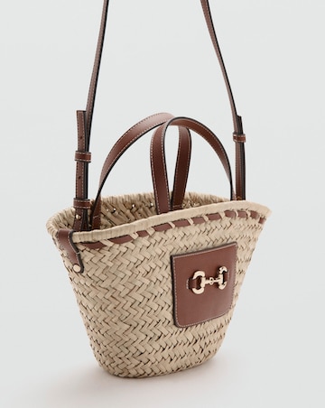 Mango Natural Fibre Crossbody Bag