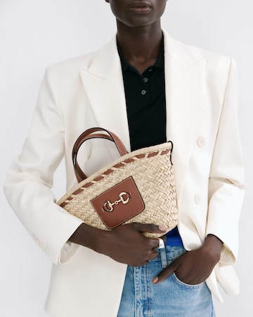 Mango Natural Fibre Crossbody Bag