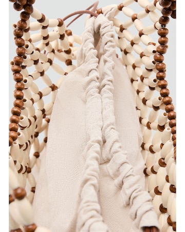 Mango Beaded Shoulder Bag