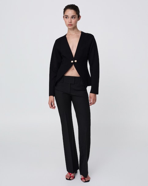 Mango Knitted Jacket With Jewel Buttons