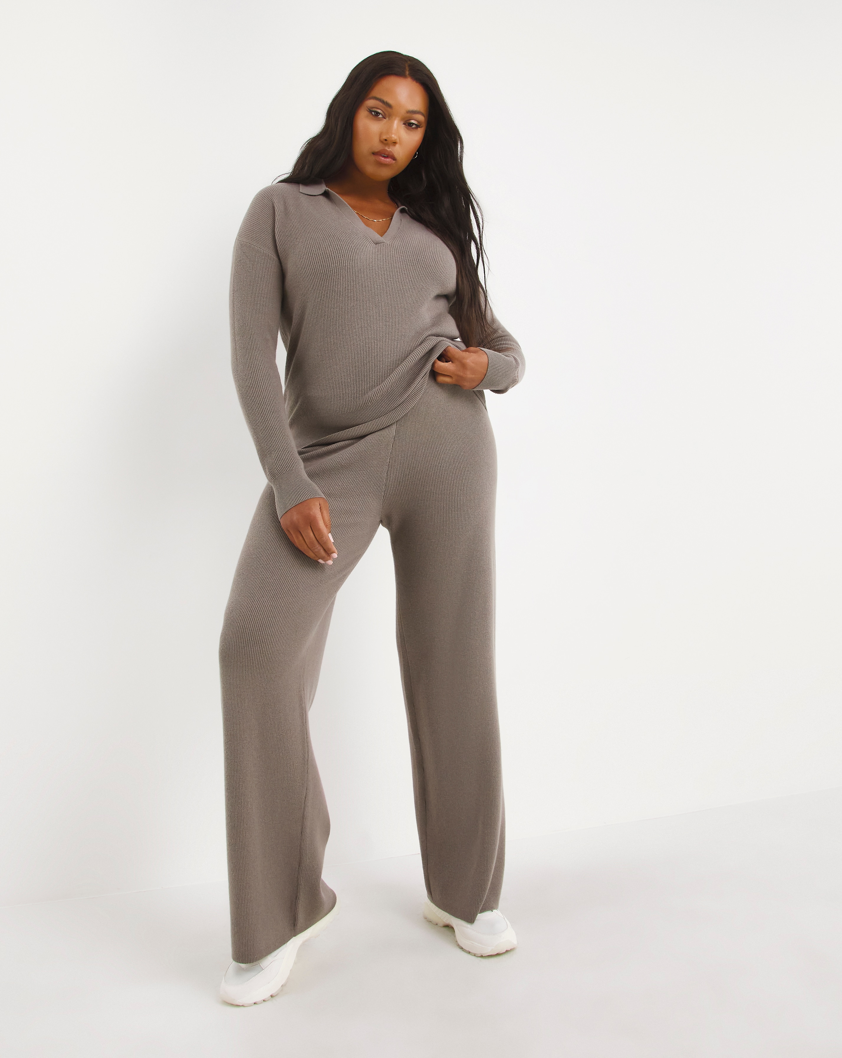 Calvin Klein Wool Knit Trousers