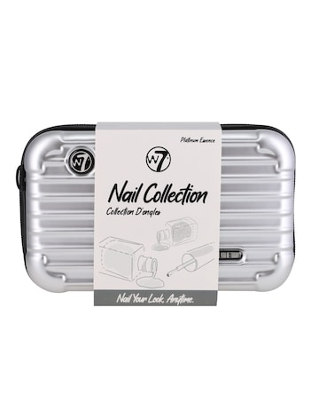 W7 Travel Nail Case - Silver