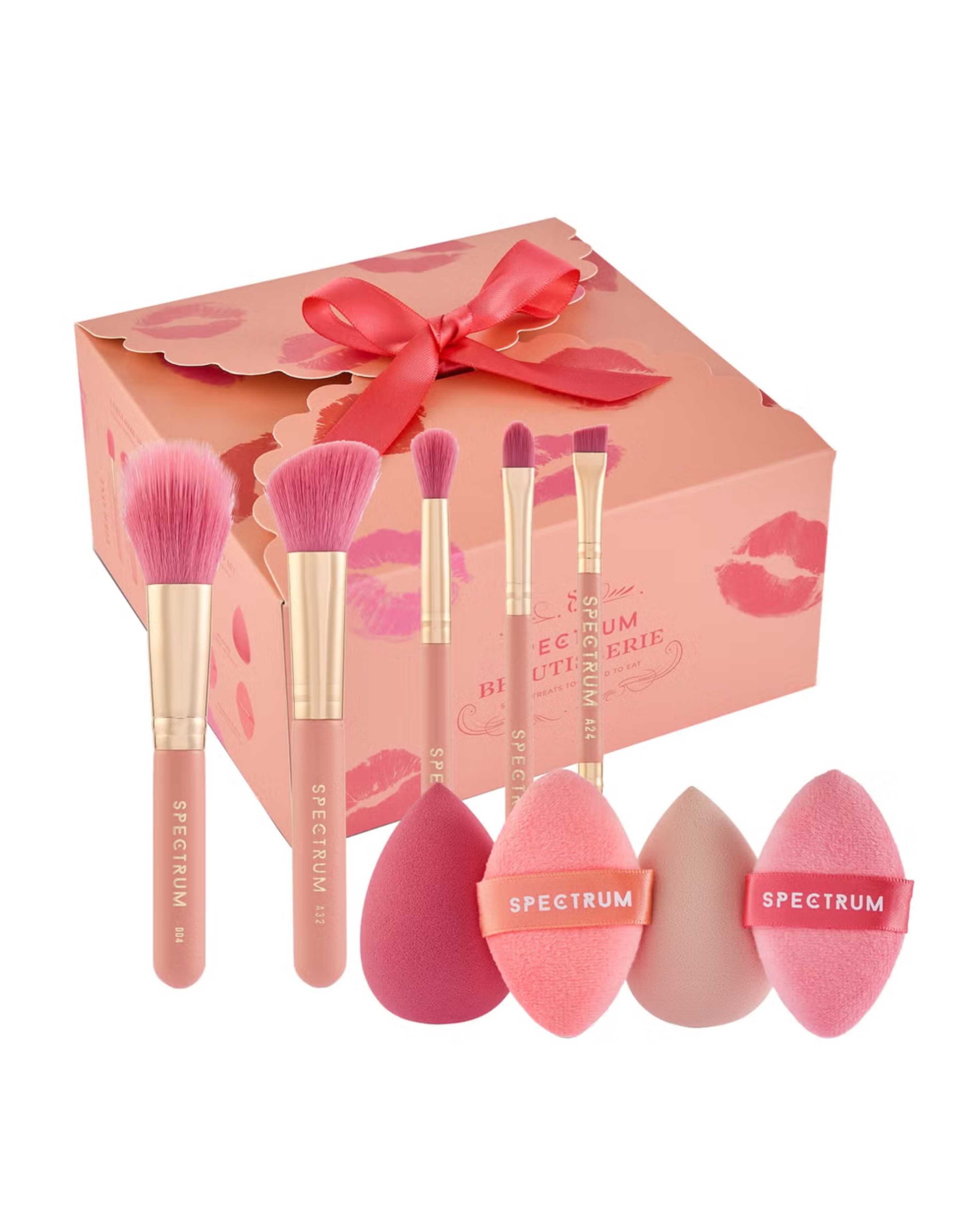 Spectrum 9-piece Make Up Brush , Sponge and Puff Beautisserie Box