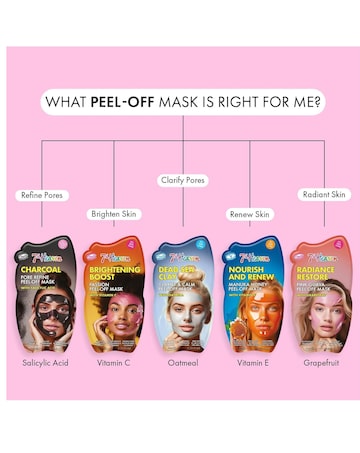 7th Heaven 10 Piece Face Mask & Cloth Pamper Hamper