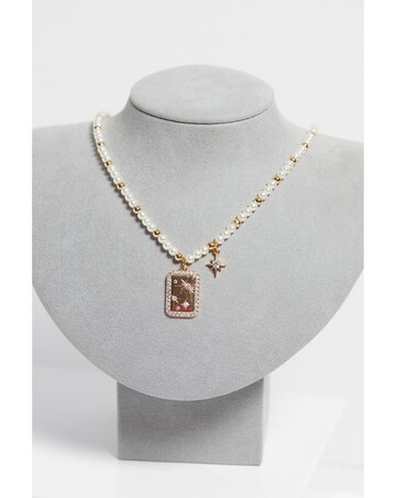 Inicio Pearl Charm Necklace - Gift Pouch