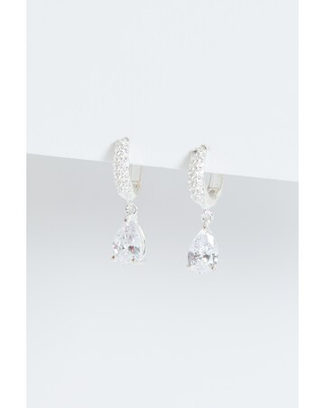 Simply Silver Sterling Silver 925 Diamond Cut Clover stud Earrings