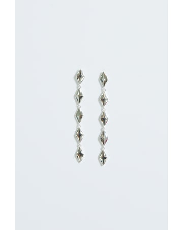 Simply Silver Sterling Silver 925 Polished Diamond Shape Drop Earrings