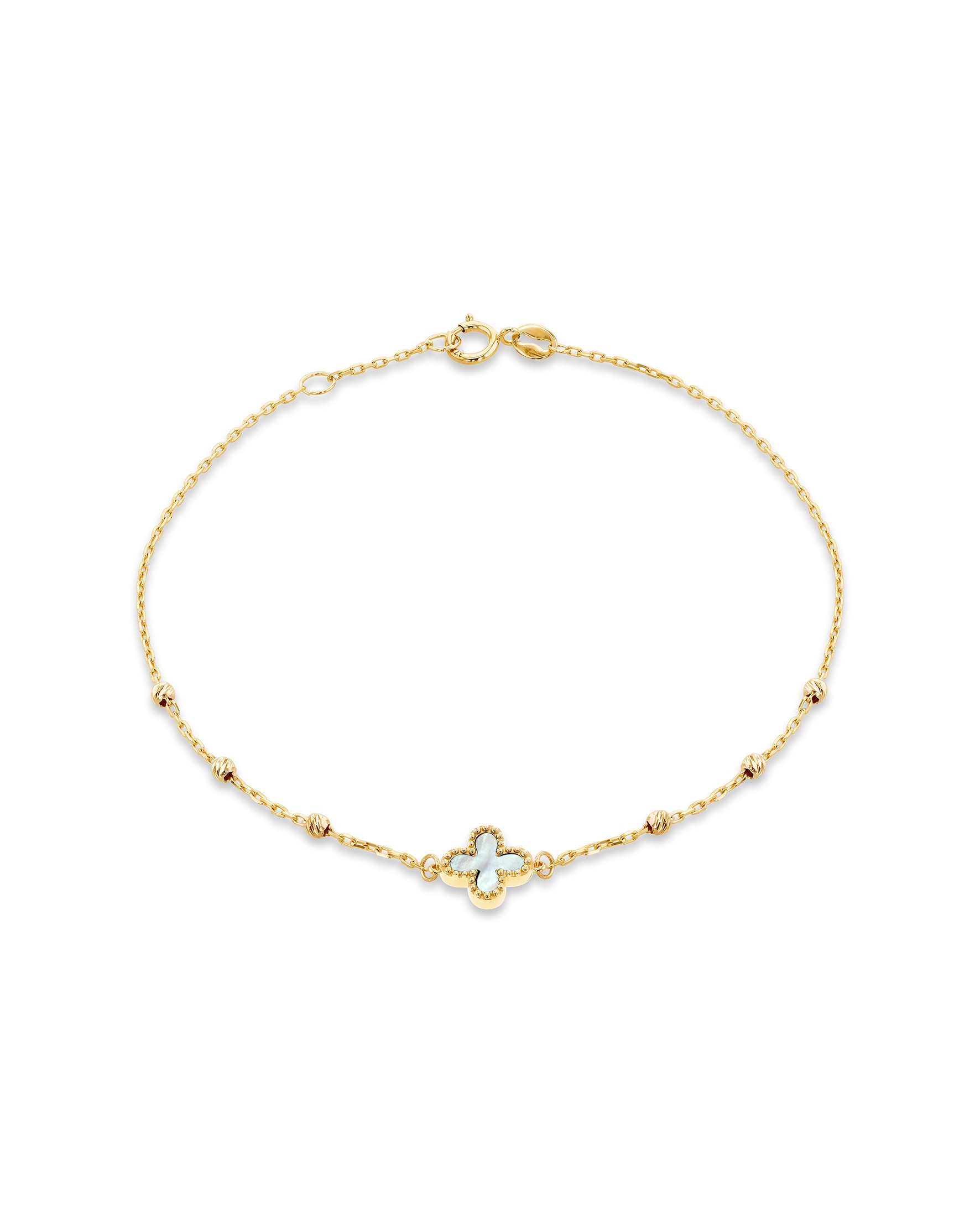 9ct Yellow Gold Mother of Pearl Bracelet