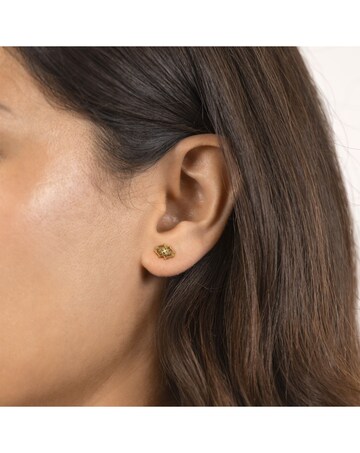 Radley 18ct Gold Plated Heirloom With Diamond Centre Stud Earrings