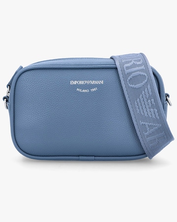Emporio Armani Cervo Blue Camera Bag