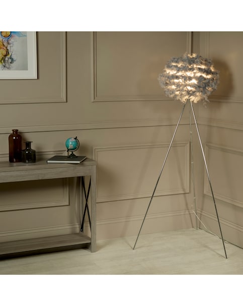 Feather Tripod Floor Lamp