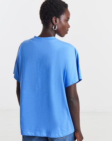 Contrast Cutwork T-Shirt