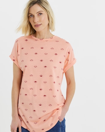 The Longline Short Sleeve Curved Hem Top