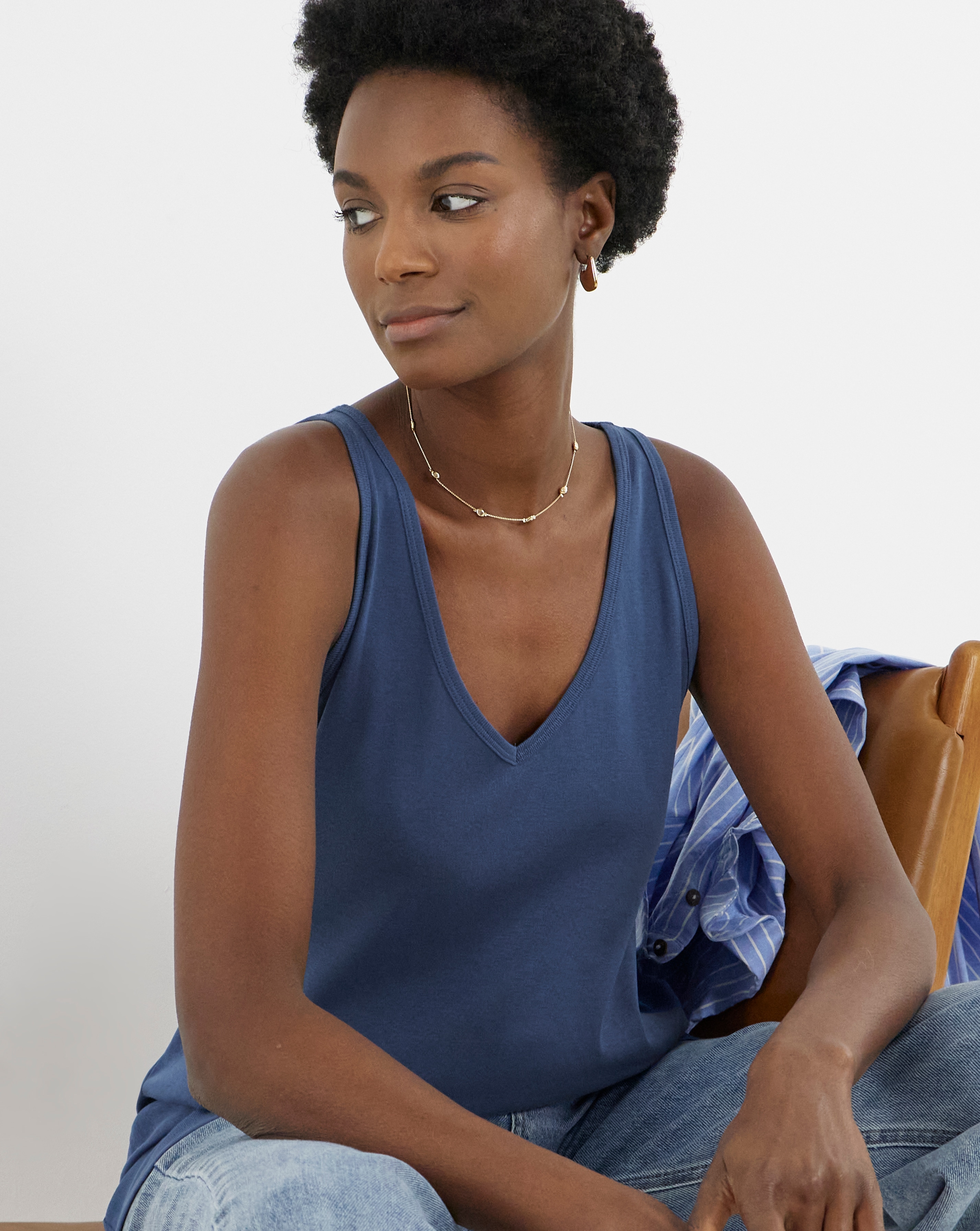 New In - Jersey V-Neck Vest