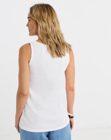 V-Neck Lace Trim Vest