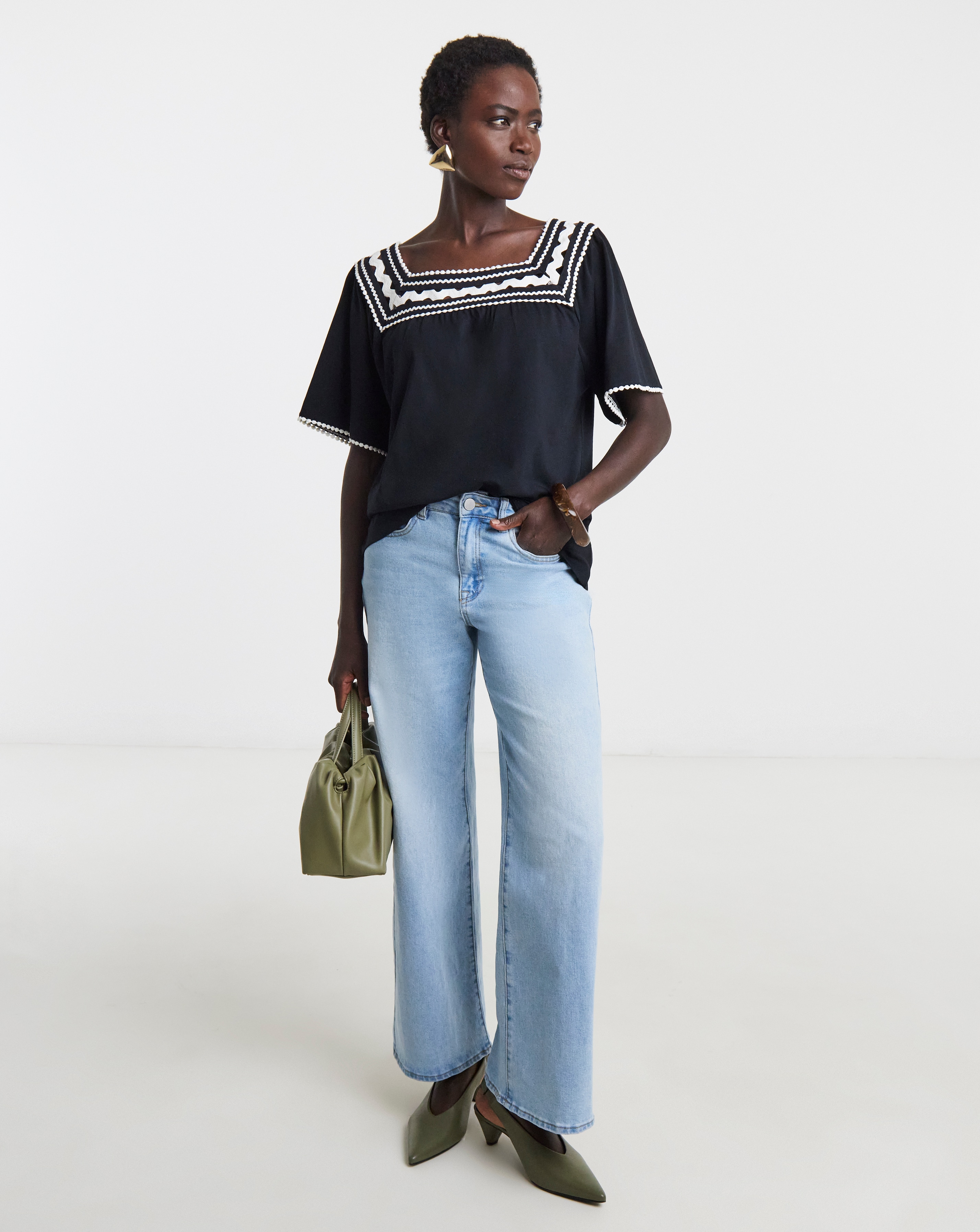 New In - Ric Rac Trim Swing Top