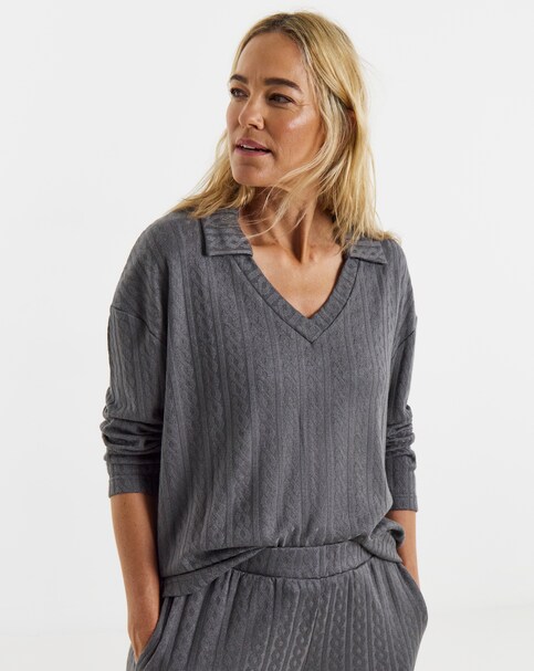 New In - Cable Collared Jumper
