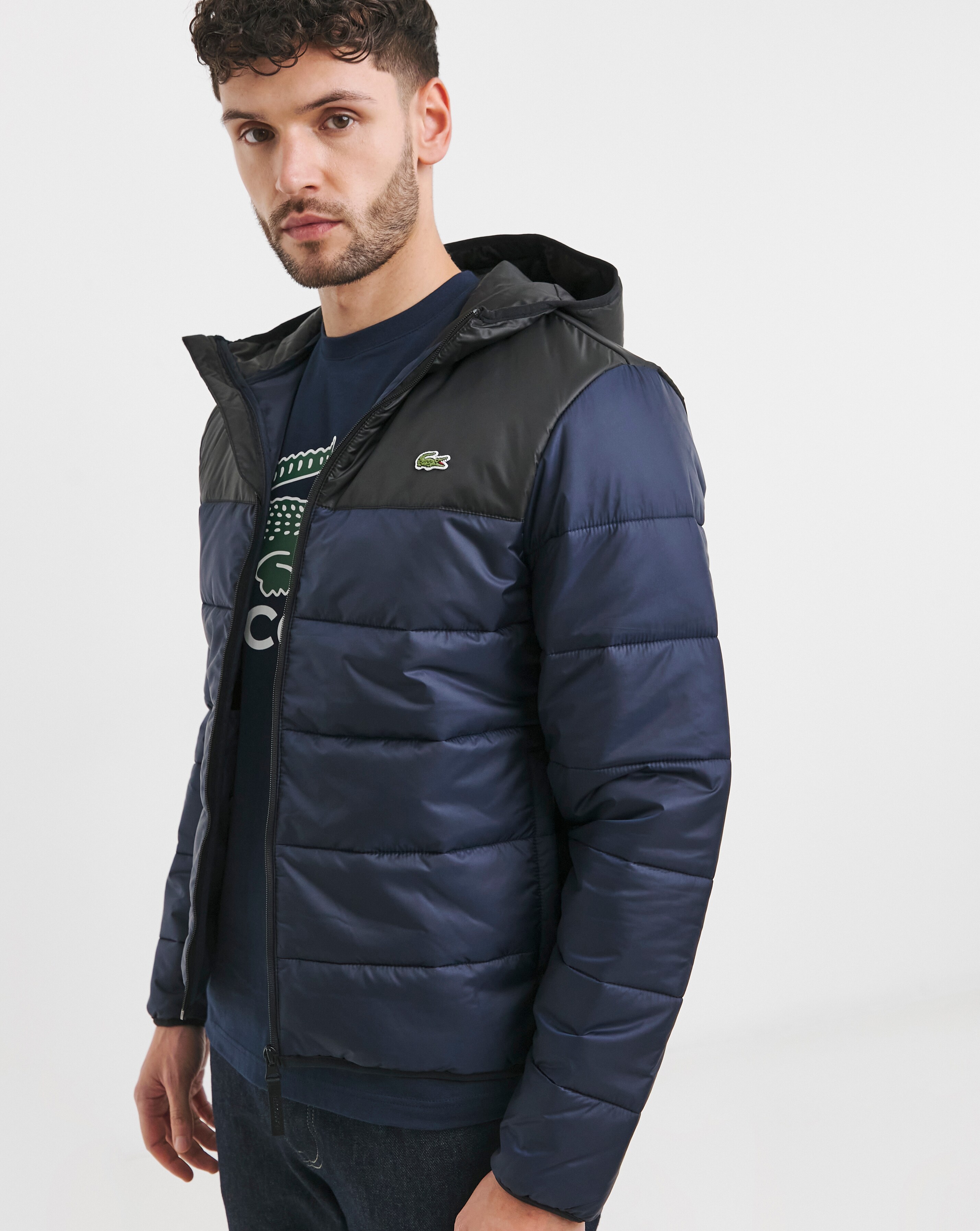 New In - Lacoste Classic Hooded Padded Jacket