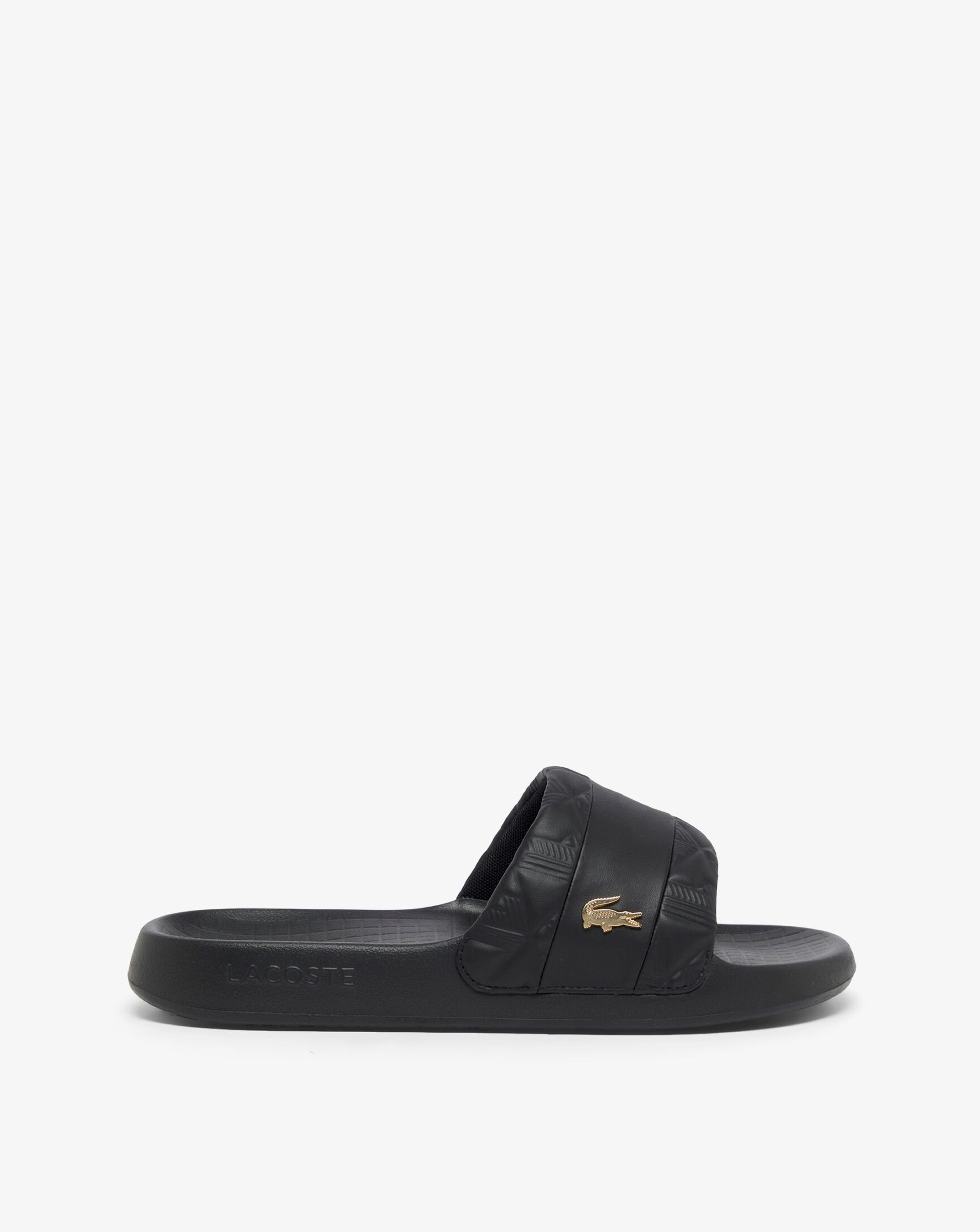 New In - Lacoste Serve Hybrid Slide - Black