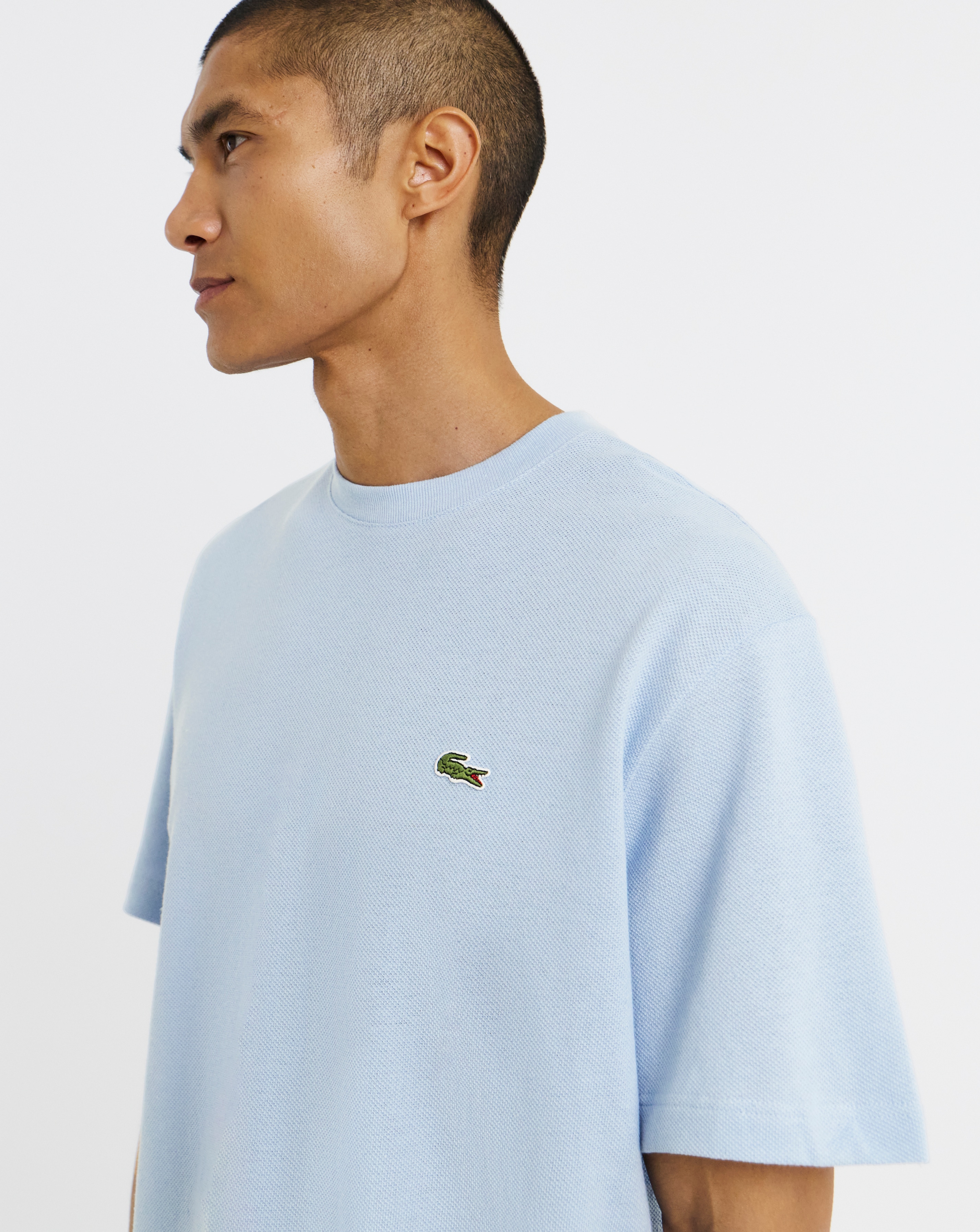 New In - Lacoste Linen Blend Pique T-Shirt