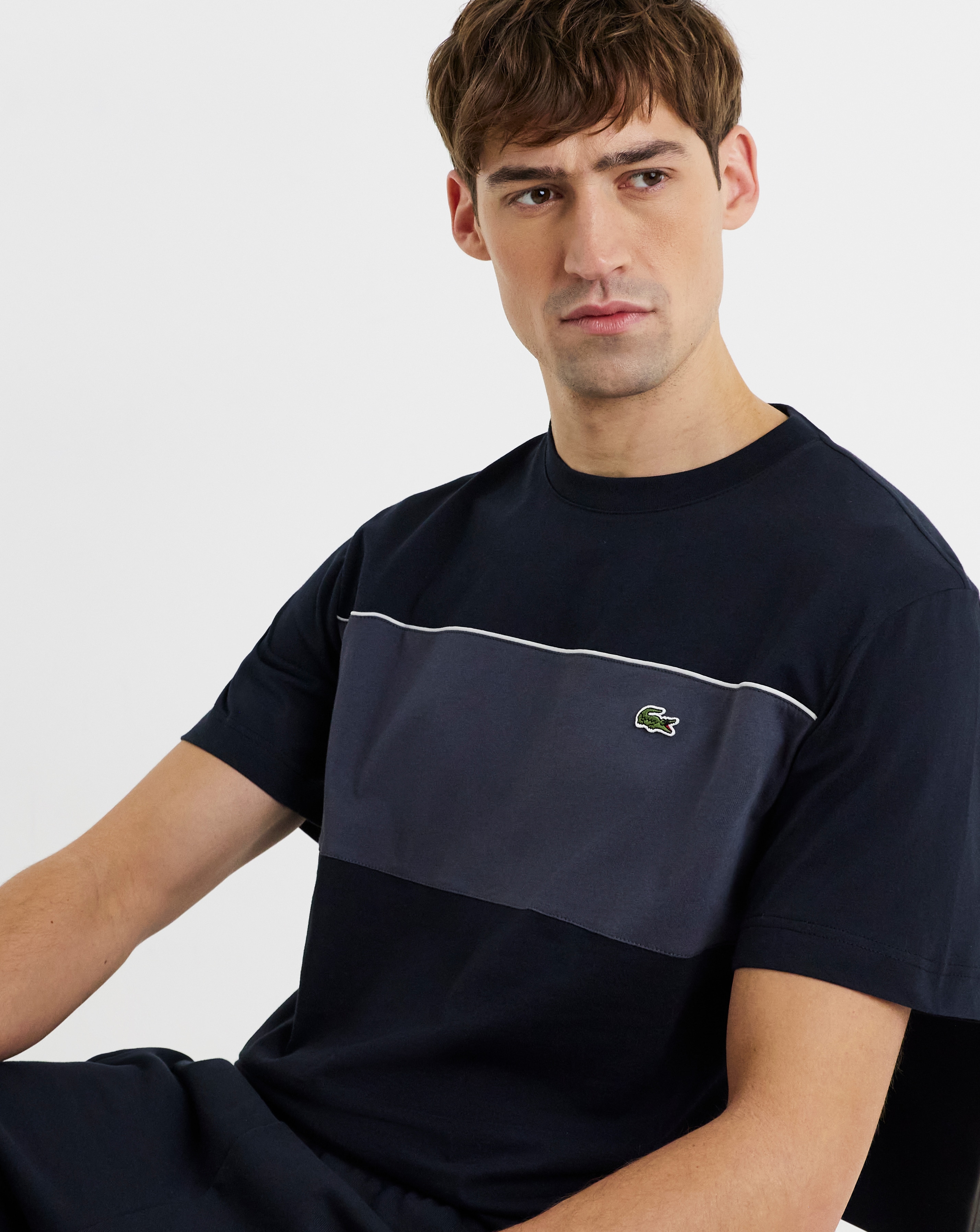 New In - Lacoste Short Sleeve Colourblock T-Shirt
