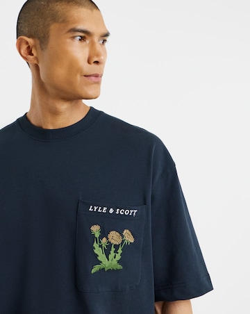 Lyle & Scott Floral Embroidery T-Shirt