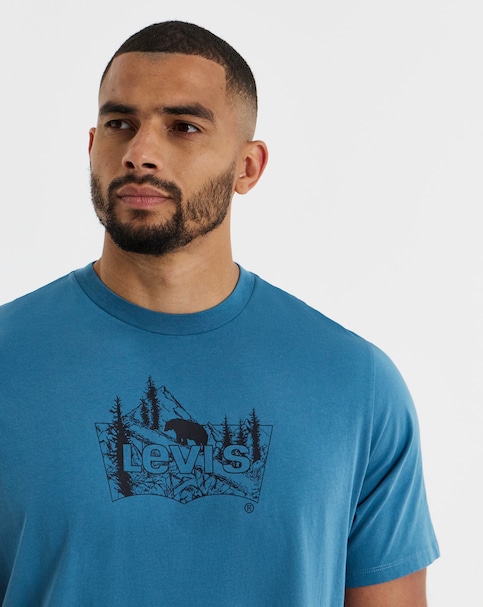 New In - Levi's Mountain Graphic T-Shirt - Blue