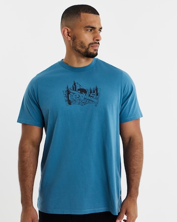 Levi's Short Sleeve Mountain Graphic T-Shirt - Blue