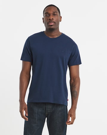 Levi's Short Sleeve Chest Graphic T-Shirt - Navy