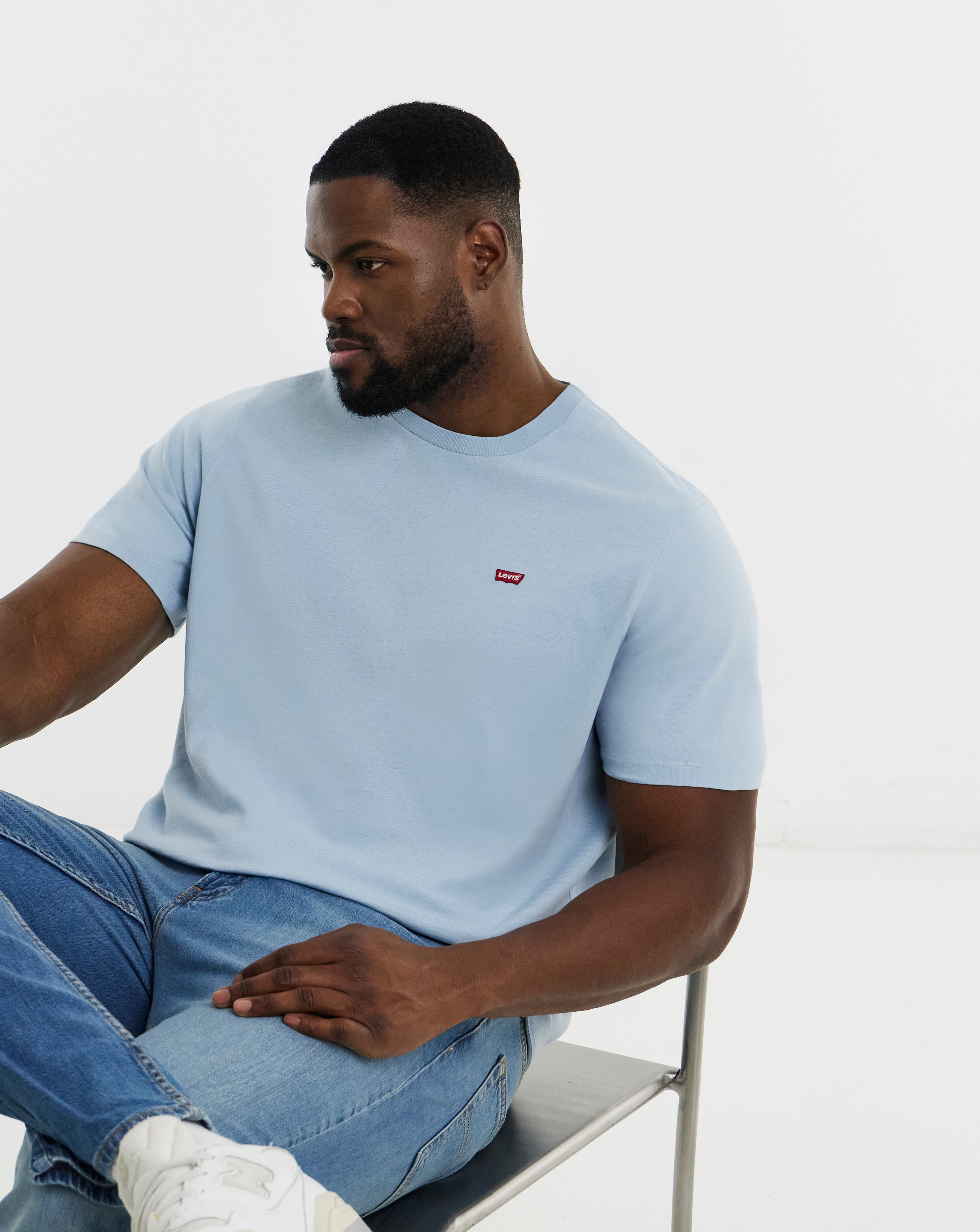 New In - Levi's Housemark T-Shirt - Light Blue