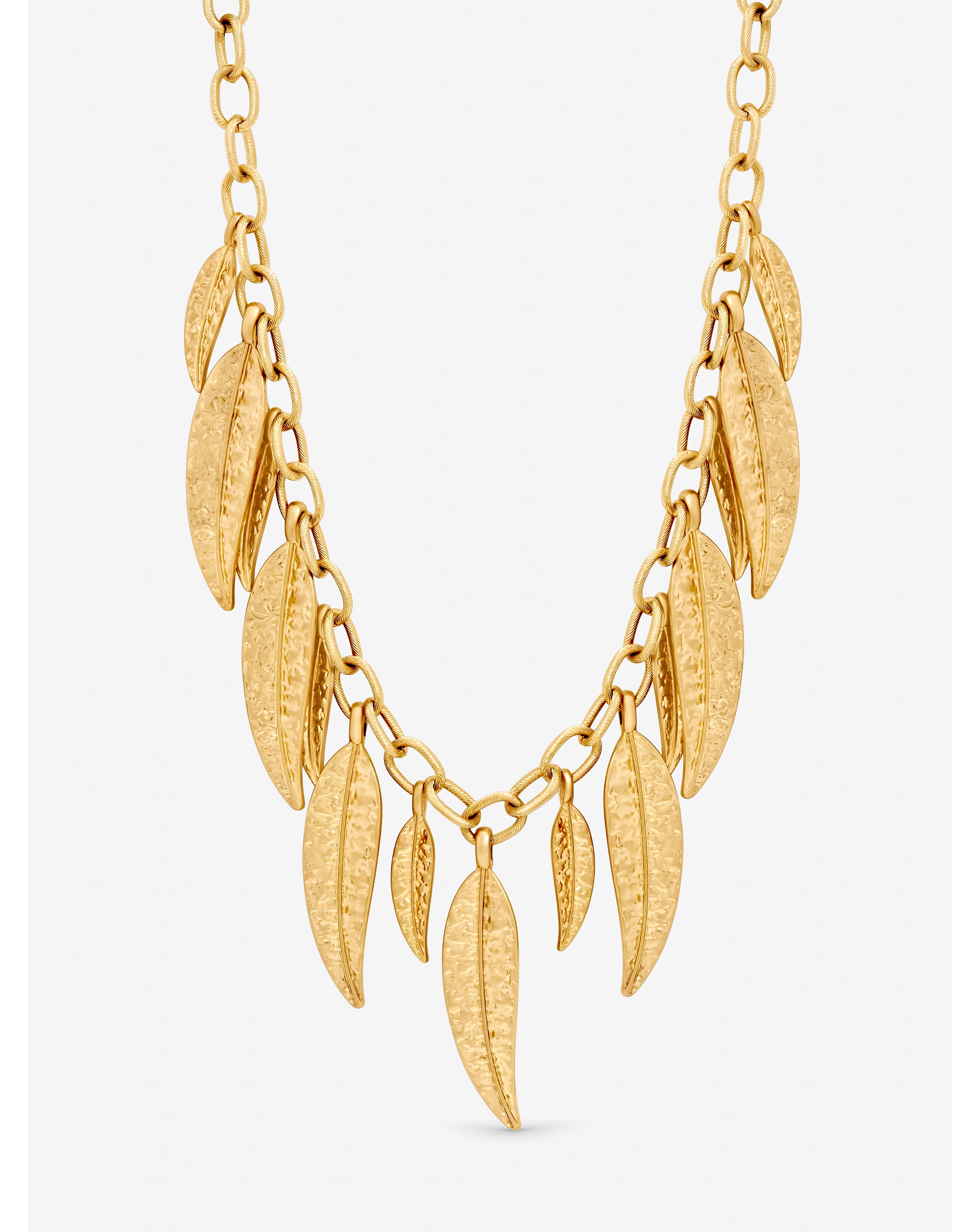 New In - Mood Gold Plated Leaf Necklace