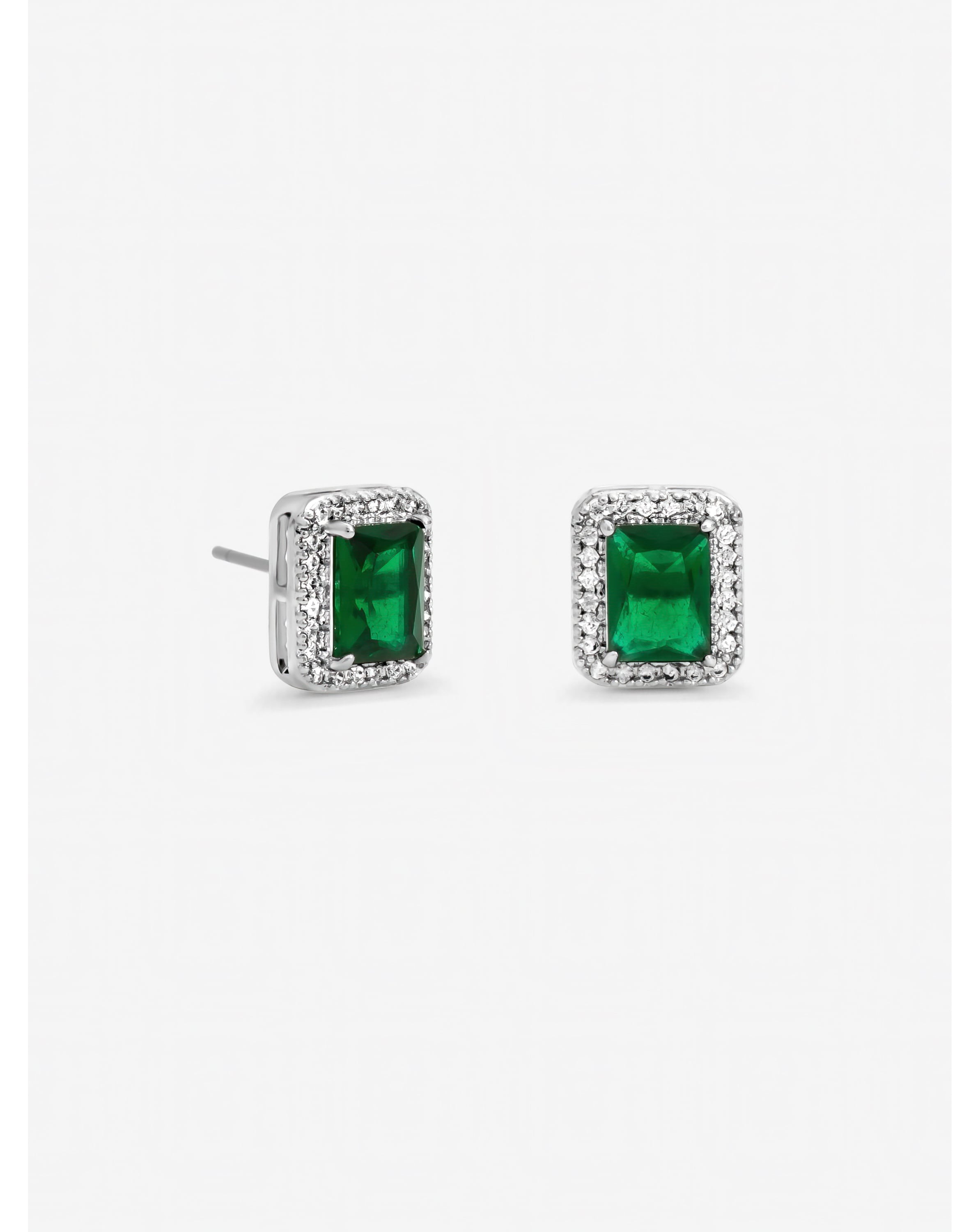 New In - CZ Emerald Perfume Bottle Studs