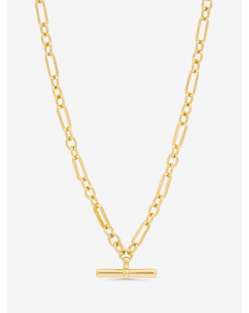 Jon Richard Gold Plated Luxe T-Bar Necklace