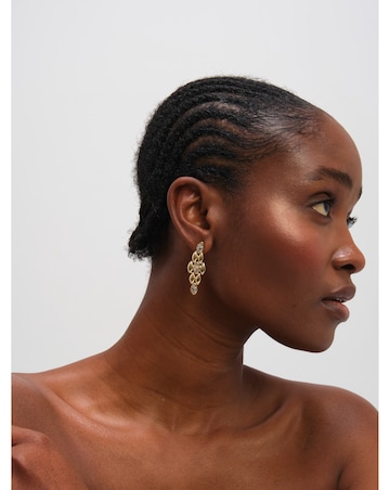 Jon Richard Gold Plated and Crystal Earrings