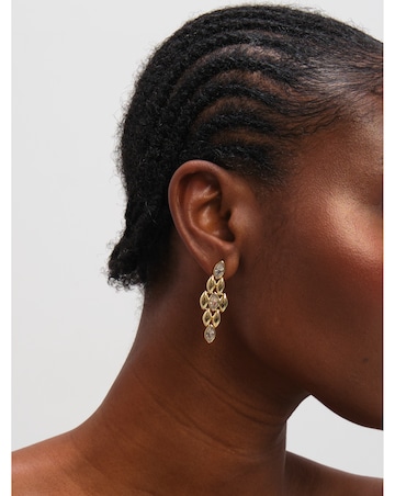 Jon Richard Gold Plated and Crystal Earrings