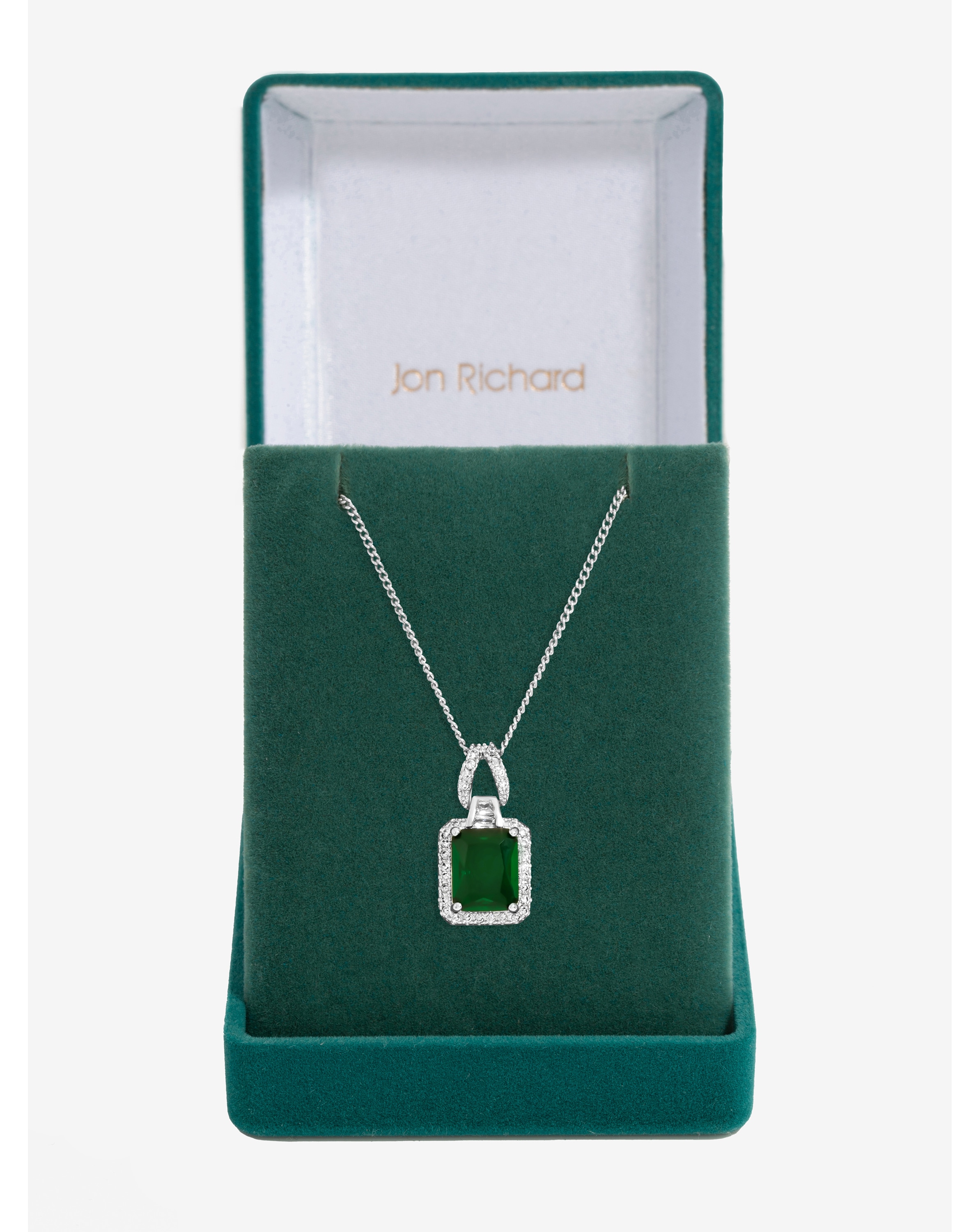 New In - CZ Emerald Perfume Bottle Pendant